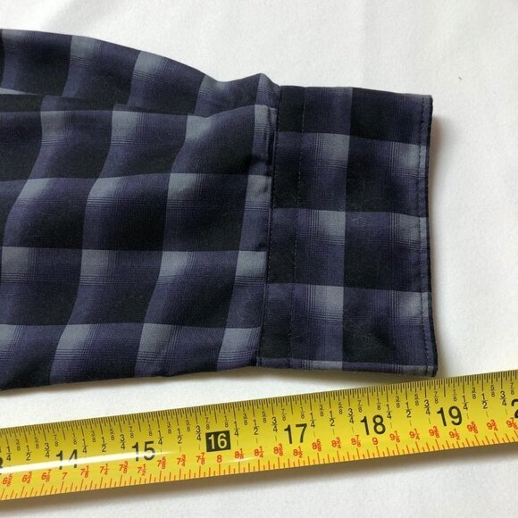 Kenneth Cole Reaction Purple & Black Long Sleeve Slim Fit Button Down Shirt - Picture 8 of 10